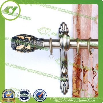 Z-055 butterfly curtain rod double pole curtain rods flower curtain rod